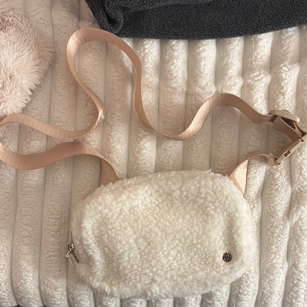 Sherpa Fleece Crossbody Bag